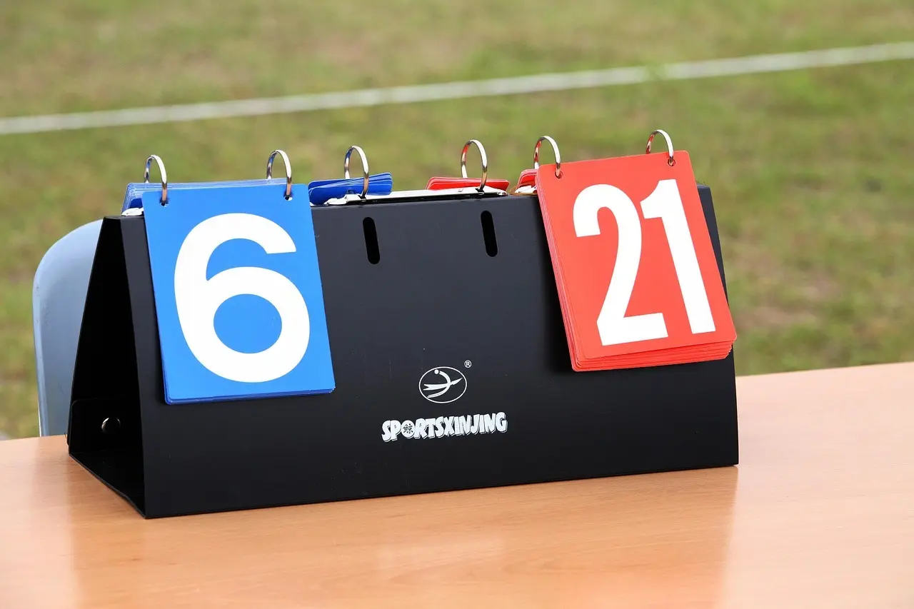 Scoretavle i badmintonhal